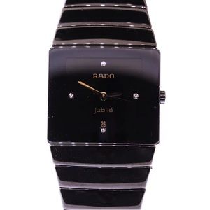EUC RADO Jubile Black Diamond Dial Swiss Watch